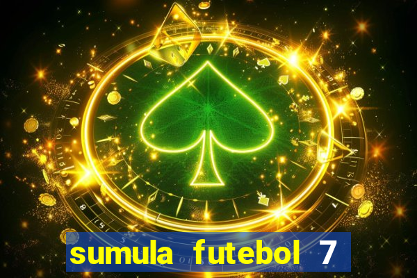 sumula futebol 7 society excel